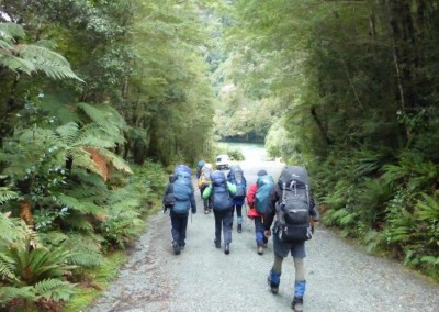 hheading for Hidden Falls Hut